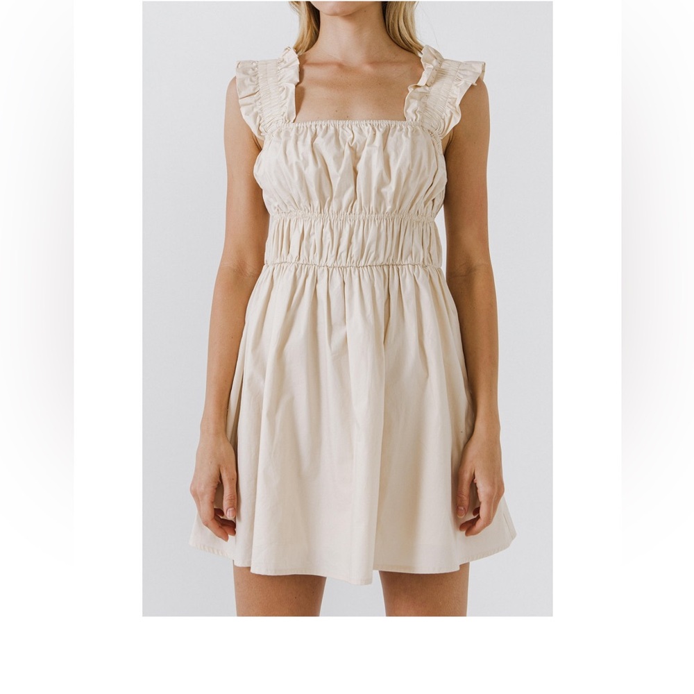 English Factory - Ruffled Detail Mini Dress - XS